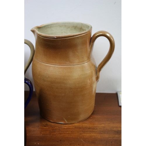 92 - Collection of Stone ware and Pottery Jugs