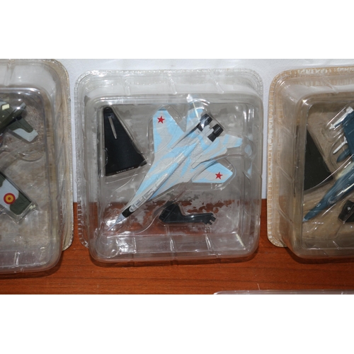 182 - Selection of Die Cast Military Aircraft plus Revell Spitfire Model Set