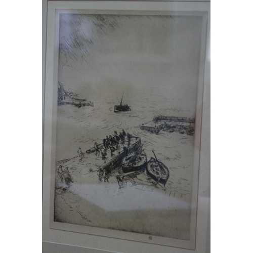 194 - Gale at Port Errol by James McBay - Etching/Print