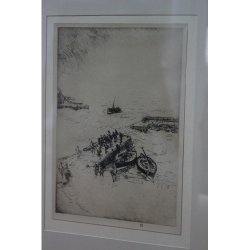 194 - Gale at Port Errol by James McBay - Etching/Print