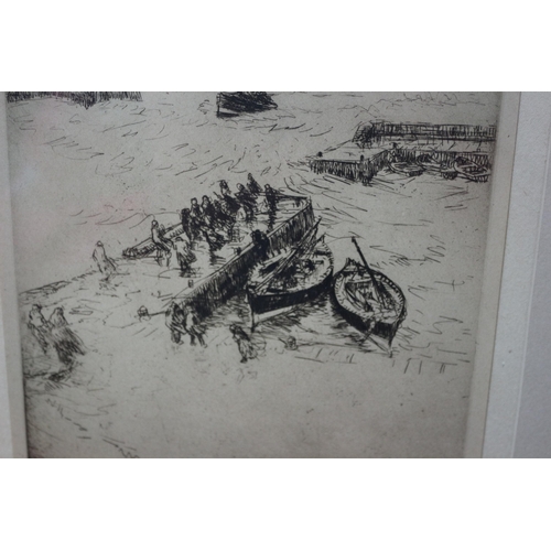 194 - Gale at Port Errol by James McBay - Etching/Print