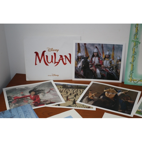 197 - Disney Commemorative Lithographs - Mulan, Hunch Back of Notre Dame, Lion King and Jungle Book