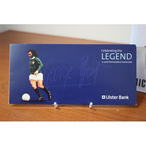 206 - George Best £5 Pound Note from Ulster Ban plus Book