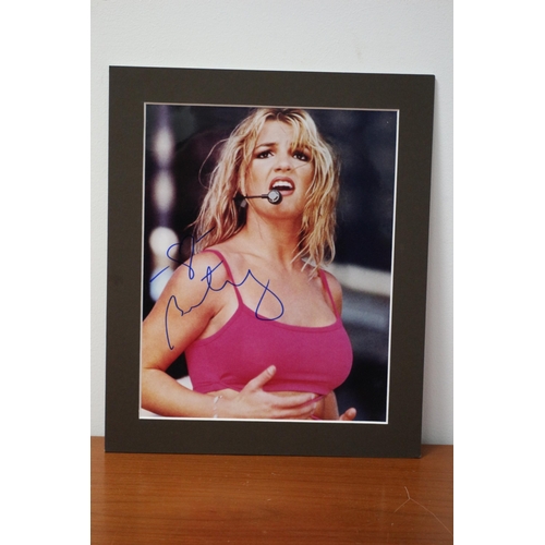 213 - Mounted Autographed Photo of Britney Spears with Certificate of Authenticity