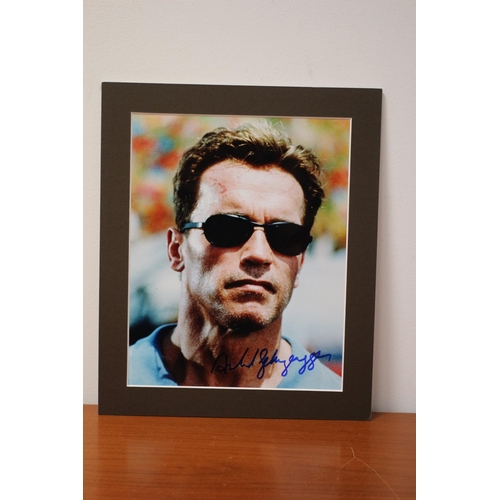 214 - Mounted Autographed Photo of Arnold Schwarzenegger with Certificate of Authenticity