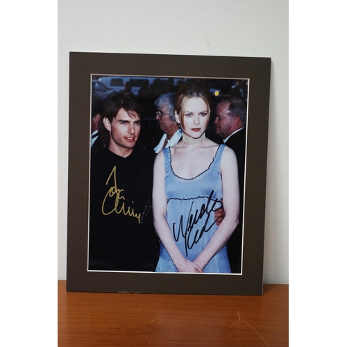 215 - Mounted Autographed Photo of Tom Cruise and Nicole Kidman with Certificate of Authenticity