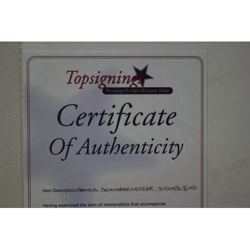 228 - Autographed Photo of Arnold Schwarzenegger with Certificate of Authenticity