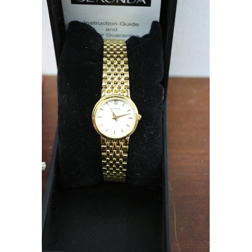 241 - Boxed Sekonda Watch plus a MK Marked Watch in Pink and a Paul Jardin Watch