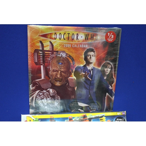 6 - Original Sealed  Doctor Who Dalek Factory Set plus a Sealed Doctor Who 2009 Calendar