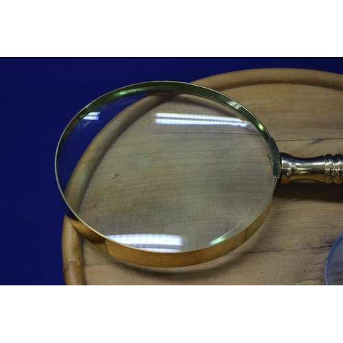 7 - 2 x Magnifying Glasses, One With Mother of Pearl Inlay to Handle