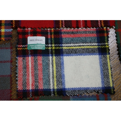 9 - Nice Selection of Aged Tartan Clan Tailors Sample Swatches