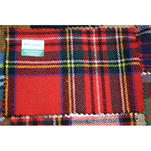 9 - Nice Selection of Aged Tartan Clan Tailors Sample Swatches