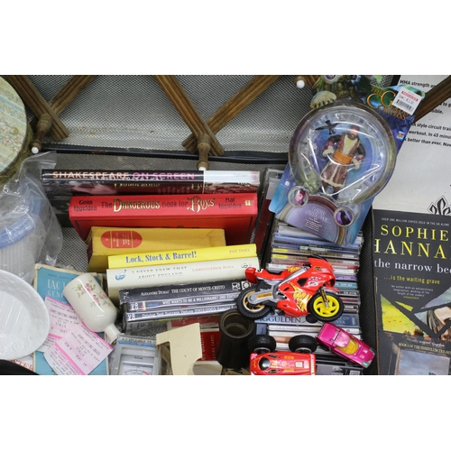 17 - Large Mixed Lot including Books, CD's, Crockery, Xmas Lights - Too Much to List