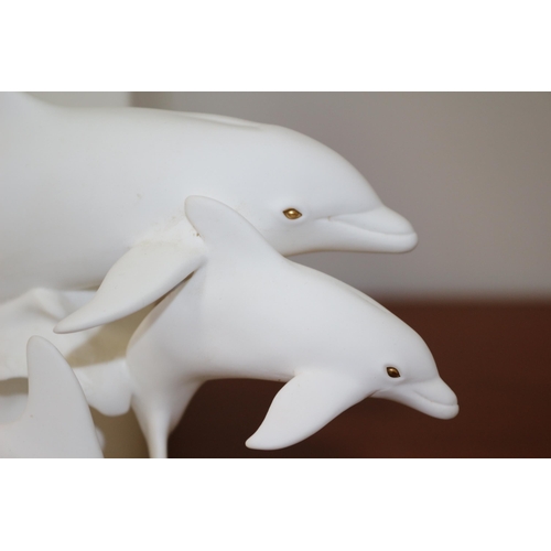 26 - Fine Bone China Brooks & Bentley - Dance of the Dolphin - On Stand and with Original Box