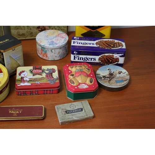 29 - Nice Selection of Both Vintage and More Modern Tin Boxes