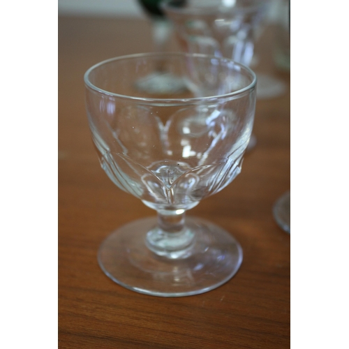 36 - Good Selection of Aged Glassware including a Decanter, Victorian Hand Blown Examples