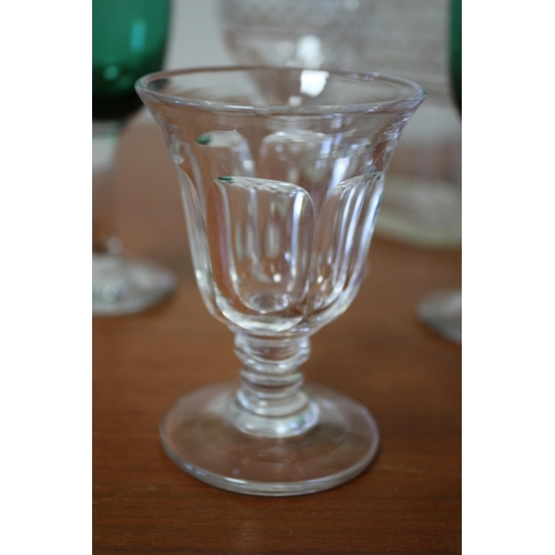 36 - Good Selection of Aged Glassware including a Decanter, Victorian Hand Blown Examples