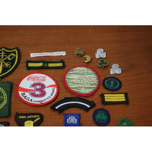 37 - Selection of Local Interest and Vintage Badges and Patches, including Girl Guides and Scouts Example... 