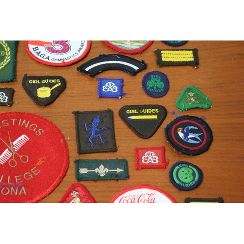 37 - Selection of Local Interest and Vintage Badges and Patches, including Girl Guides and Scouts Example... 