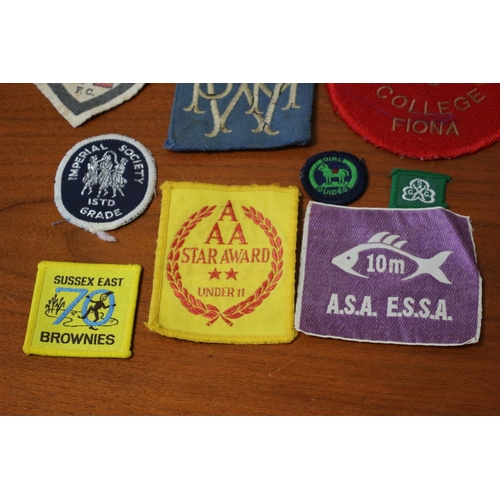 37 - Selection of Local Interest and Vintage Badges and Patches, including Girl Guides and Scouts Example... 