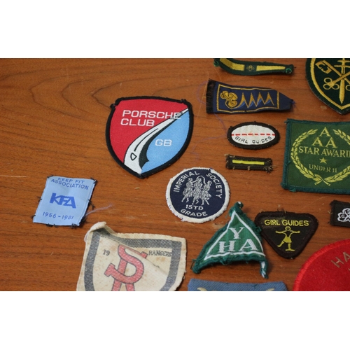 37 - Selection of Local Interest and Vintage Badges and Patches, including Girl Guides and Scouts Example... 