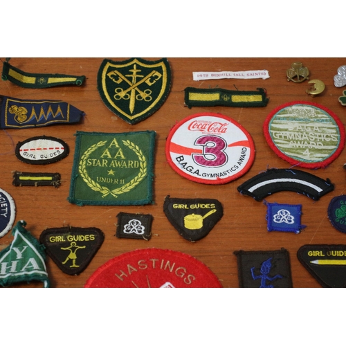 37 - Selection of Local Interest and Vintage Badges and Patches, including Girl Guides and Scouts Example... 