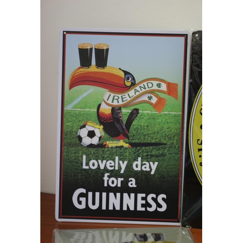 49 - 7 x Tin Signs all Guinness Related