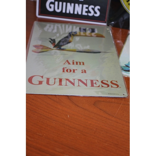 49 - 7 x Tin Signs all Guinness Related