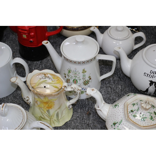 60 - Large Collection of Teapots including Many Well Known Names