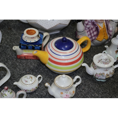 60 - Large Collection of Teapots including Many Well Known Names