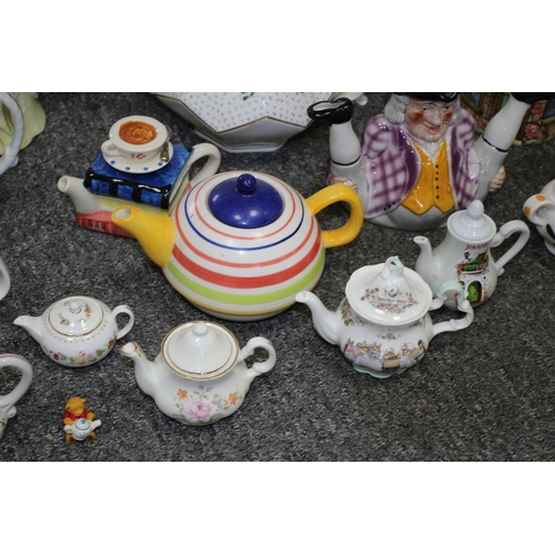 60 - Large Collection of Teapots including Many Well Known Names