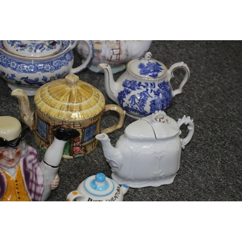 60 - Large Collection of Teapots including Many Well Known Names