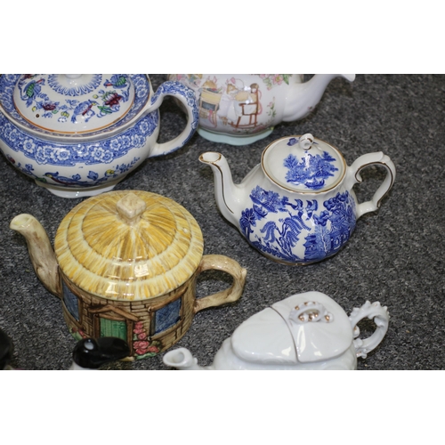 60 - Large Collection of Teapots including Many Well Known Names