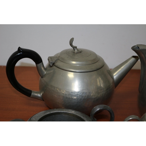 75 - English Pewter Tea Set