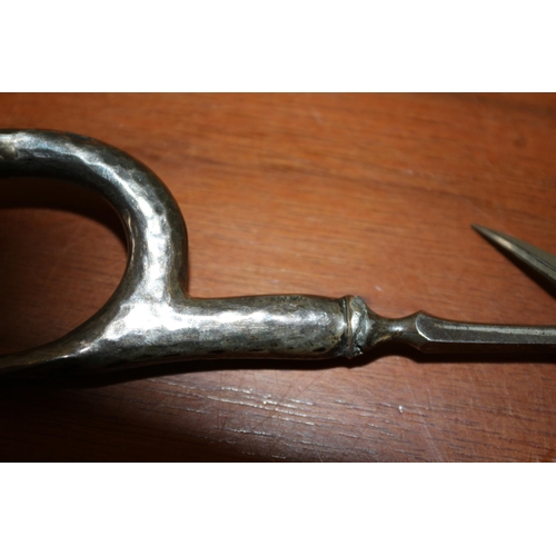 81 - Sterling Silver Handled Old Nail / Cuticle Cutters