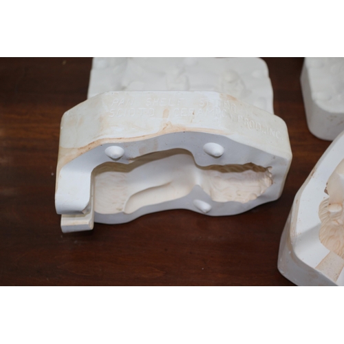 88 - 3 x Plaster Cast Moulds by Alberti's USA