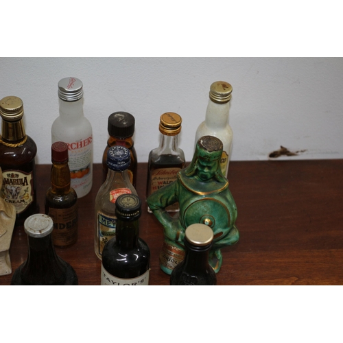 91 - Nice Selection of Miniature Aged Bottles of Alcohol