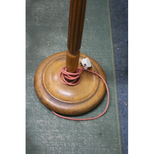 92 - Vintage Solid Wood Floor Lamp