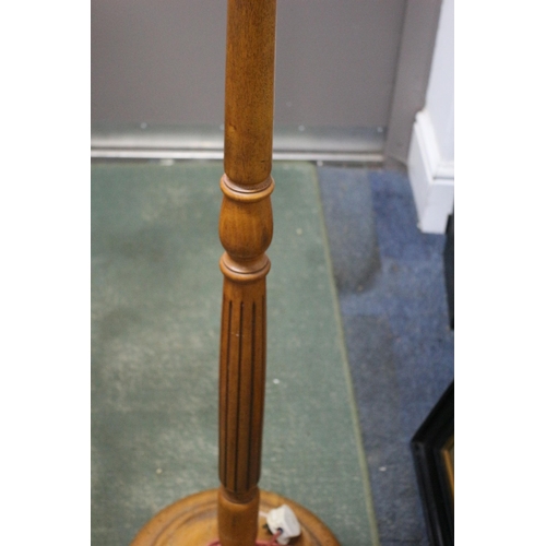 92 - Vintage Solid Wood Floor Lamp