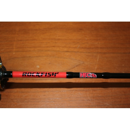 98 - Superb Rockfish 2 HTO Fishing Rod plus a Hagane Reel with Sedona Line