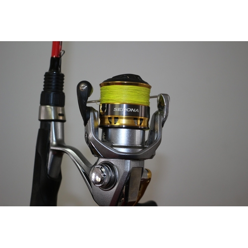 98 - Superb Rockfish 2 HTO Fishing Rod plus a Hagane Reel with Sedona Line