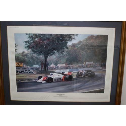 107 - Framed and Glazed Limited Edition Print - 17/850 - 'Championship Title' by Alan Fearnley - Signed by... 