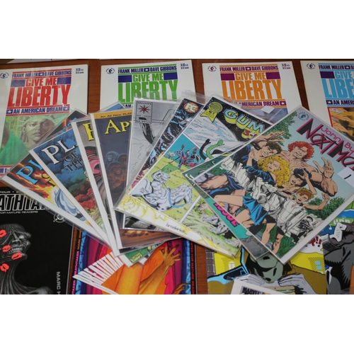 112 - Large Selection of American Comics including Issues 1 - 16 0f Kid Eternity, Give Me Liberty Issues 1... 