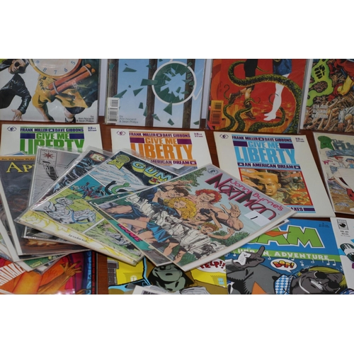 112 - Large Selection of American Comics including Issues 1 - 16 0f Kid Eternity, Give Me Liberty Issues 1... 