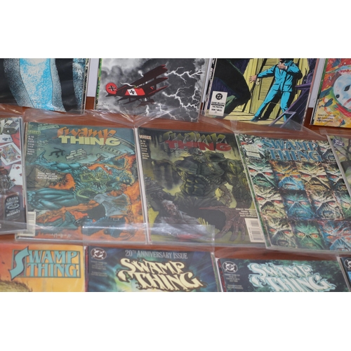 115 - Nice Collection of DC Swamp Thing Comic - Mixed Age Range - Some Boarded, All Bagged - 19 Bags with ... 