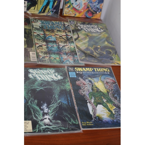 115 - Nice Collection of DC Swamp Thing Comic - Mixed Age Range - Some Boarded, All Bagged - 19 Bags with ... 