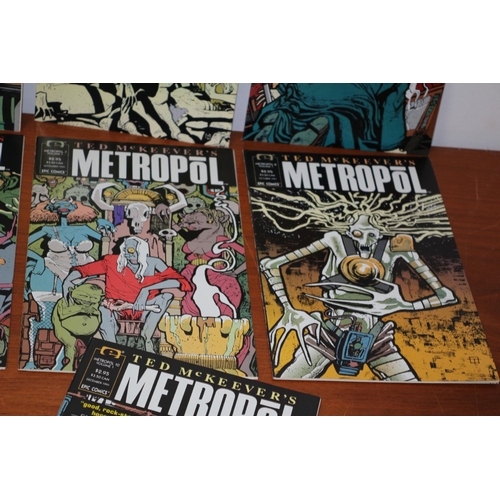 120 - Issues 1 - 10 of Metropol Volume 1 by Ted McKeever's plus 1 - 3 Mini Series Metropol AD Comics - Nic... 