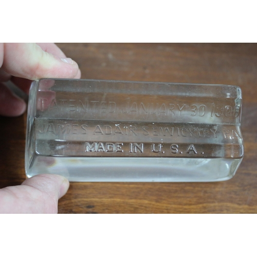 135 - Very Rare - Patent Glass Pen Holder - Jan 30 1900 - James Adair Sewickley PA - USA