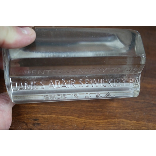 135 - Very Rare - Patent Glass Pen Holder - Jan 30 1900 - James Adair Sewickley PA - USA