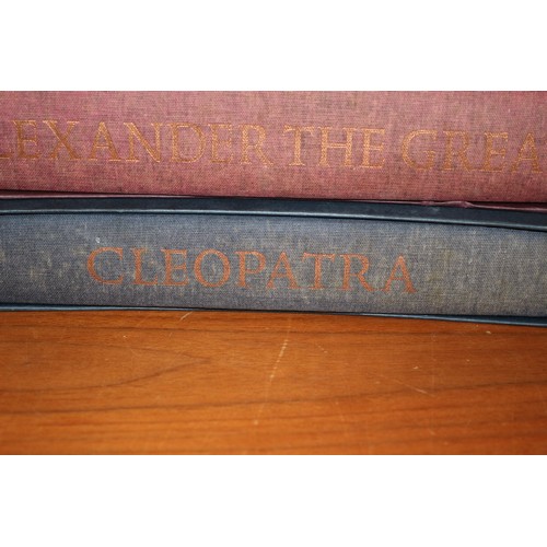 136 - Lovely Collection of Folio Society Books All Themed - Julius Caesar, Cleopatra, Nero, Hannibal, Alex... 